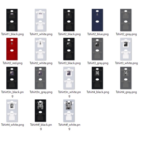 【正式版】VRoid用「北千住千洋Tシャツ・パーカーセット」