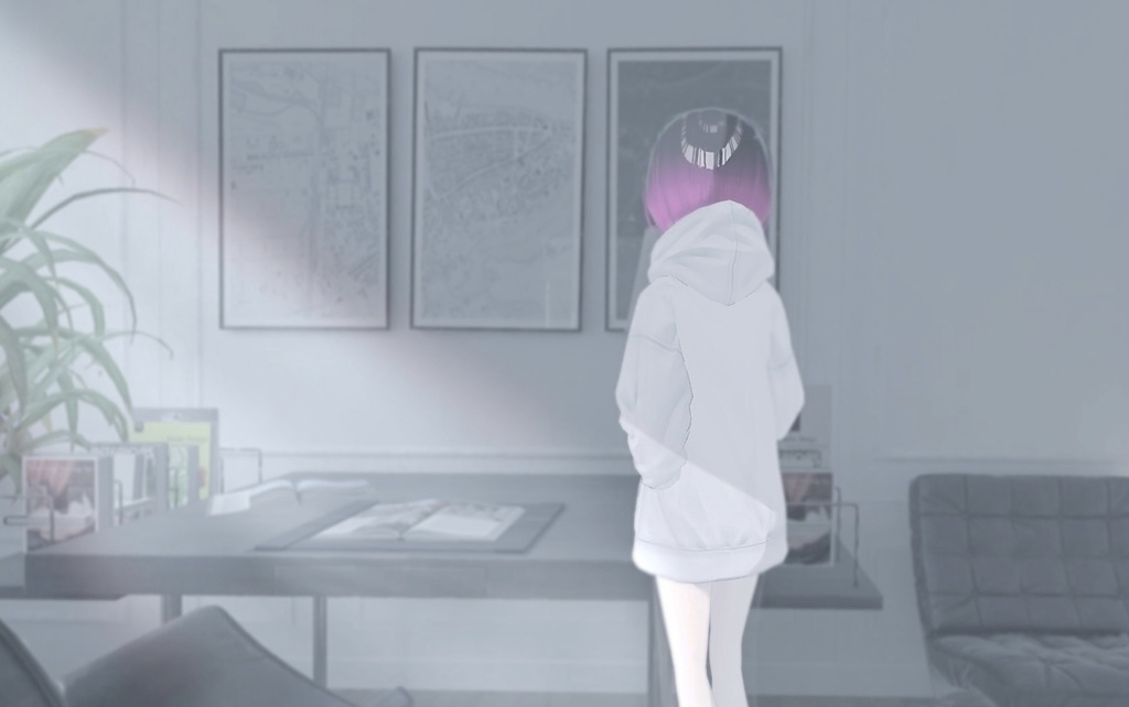 【正式版】VRoid用「北千住千洋Tシャツ・パーカーセット」