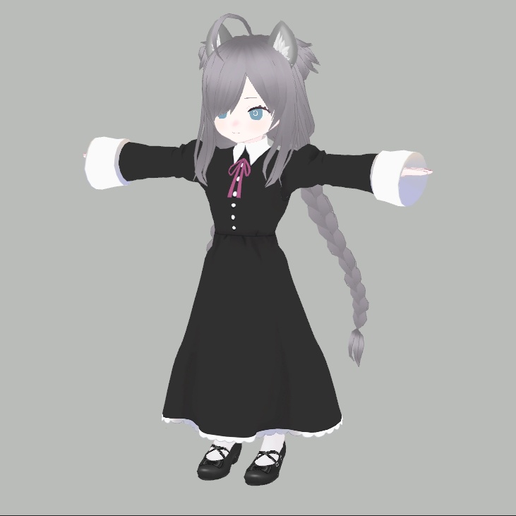 VRCSDK3対応アバター「めいどさん」(+VRM/.vroid)