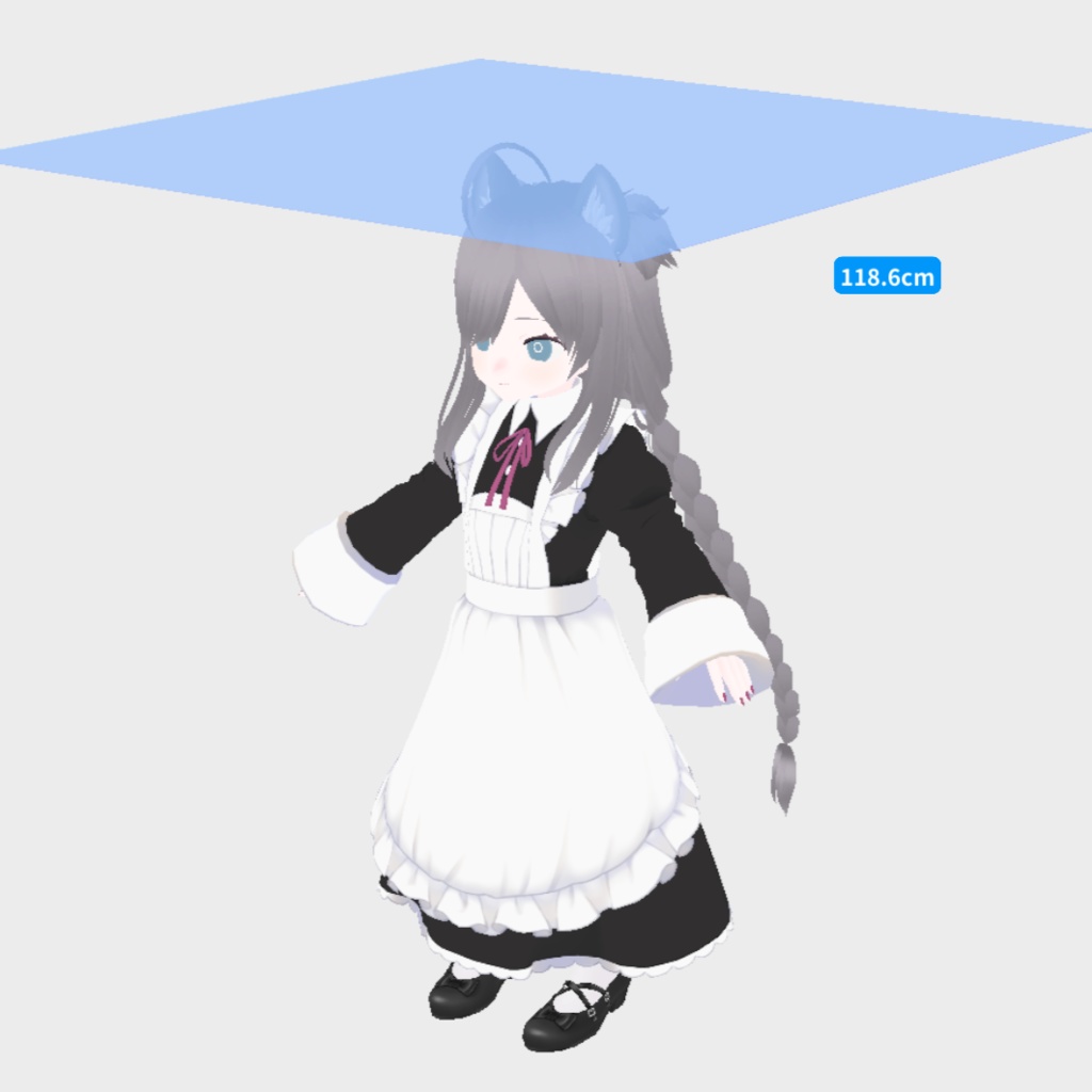 VRCSDK3対応アバター「めいどさん」(+VRM/.vroid)