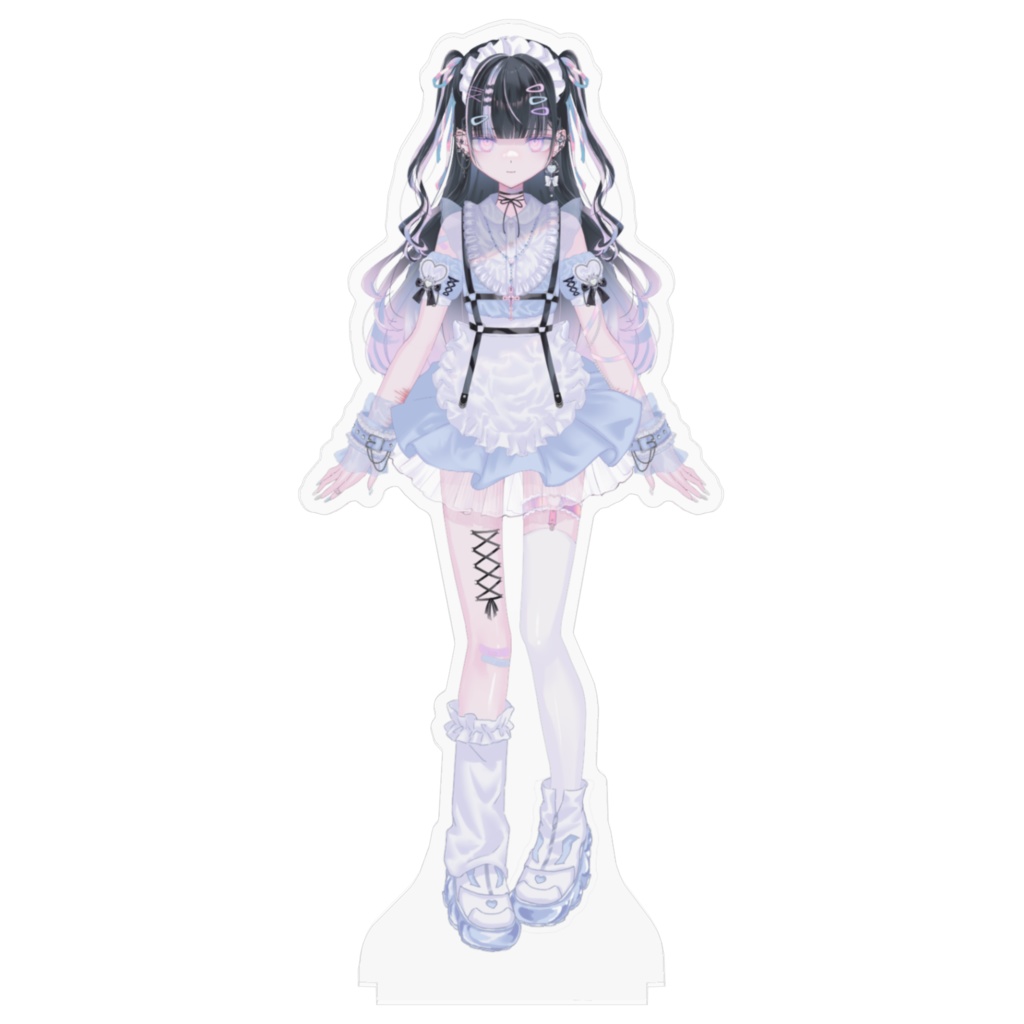 北千住千洋💙水色メイドアクリルフィギュア(Lve2D版)