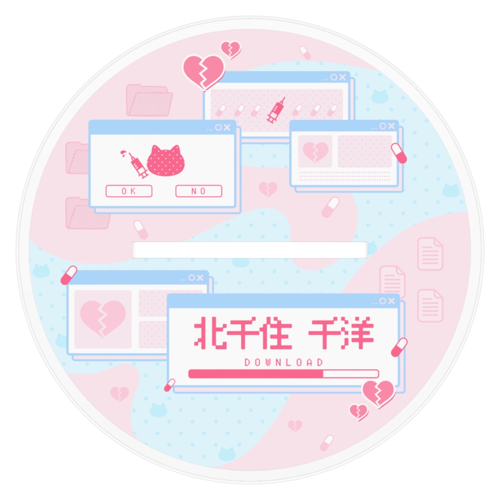 北千住千洋💙水色メイドアクリルフィギュア(Lve2D版)