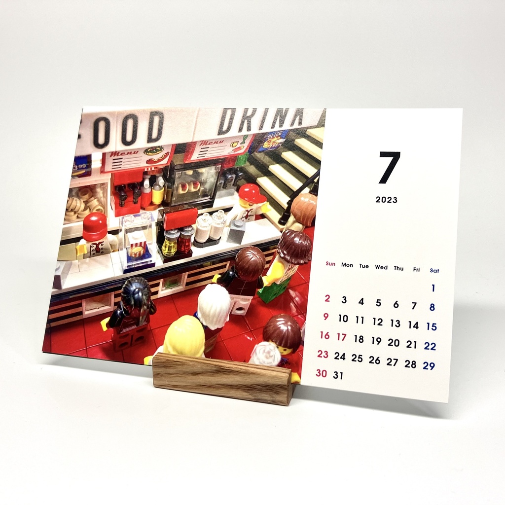 2023年 オリジナル 卓上カレンダー レゴ作品集