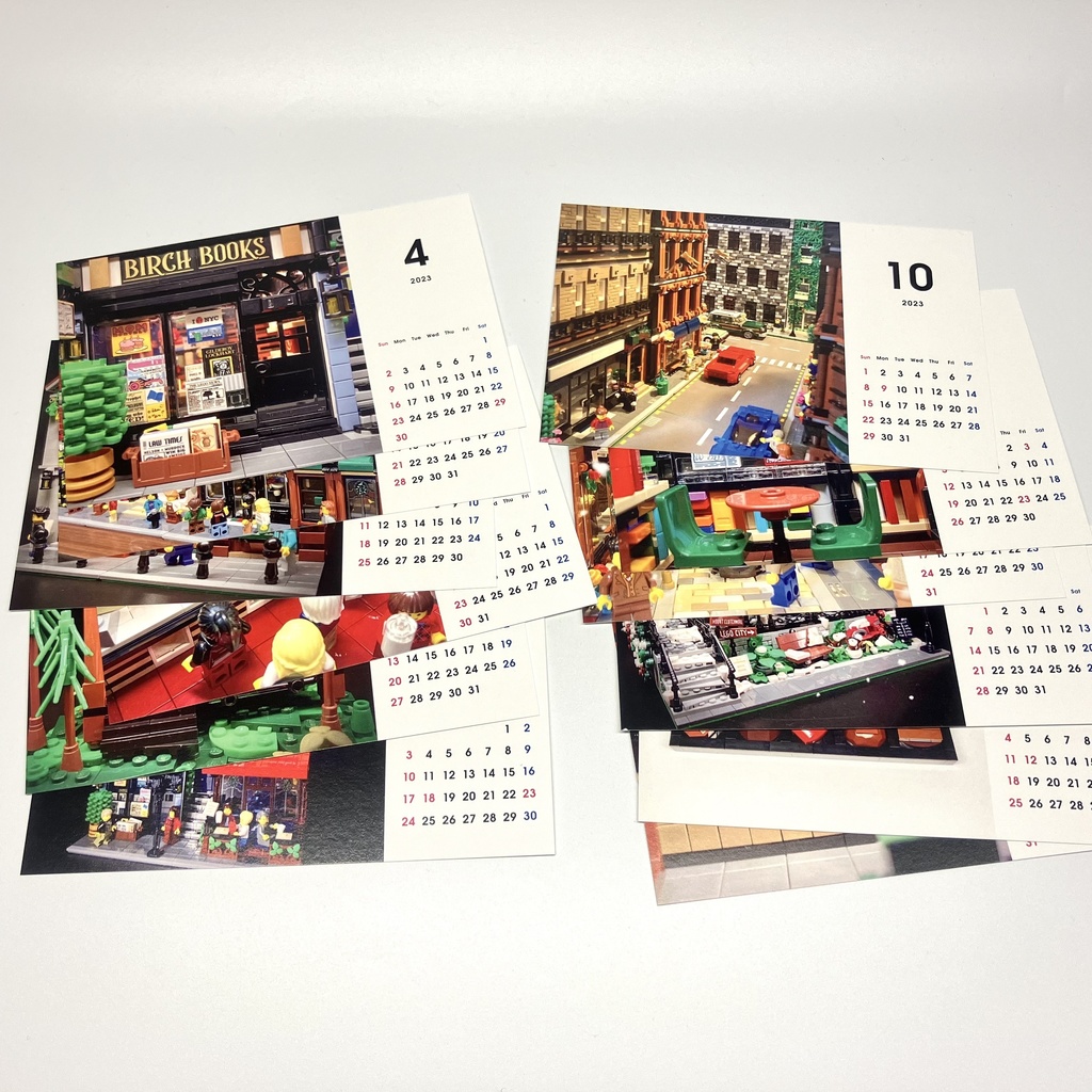 2023年 オリジナル 卓上カレンダー レゴ作品集
