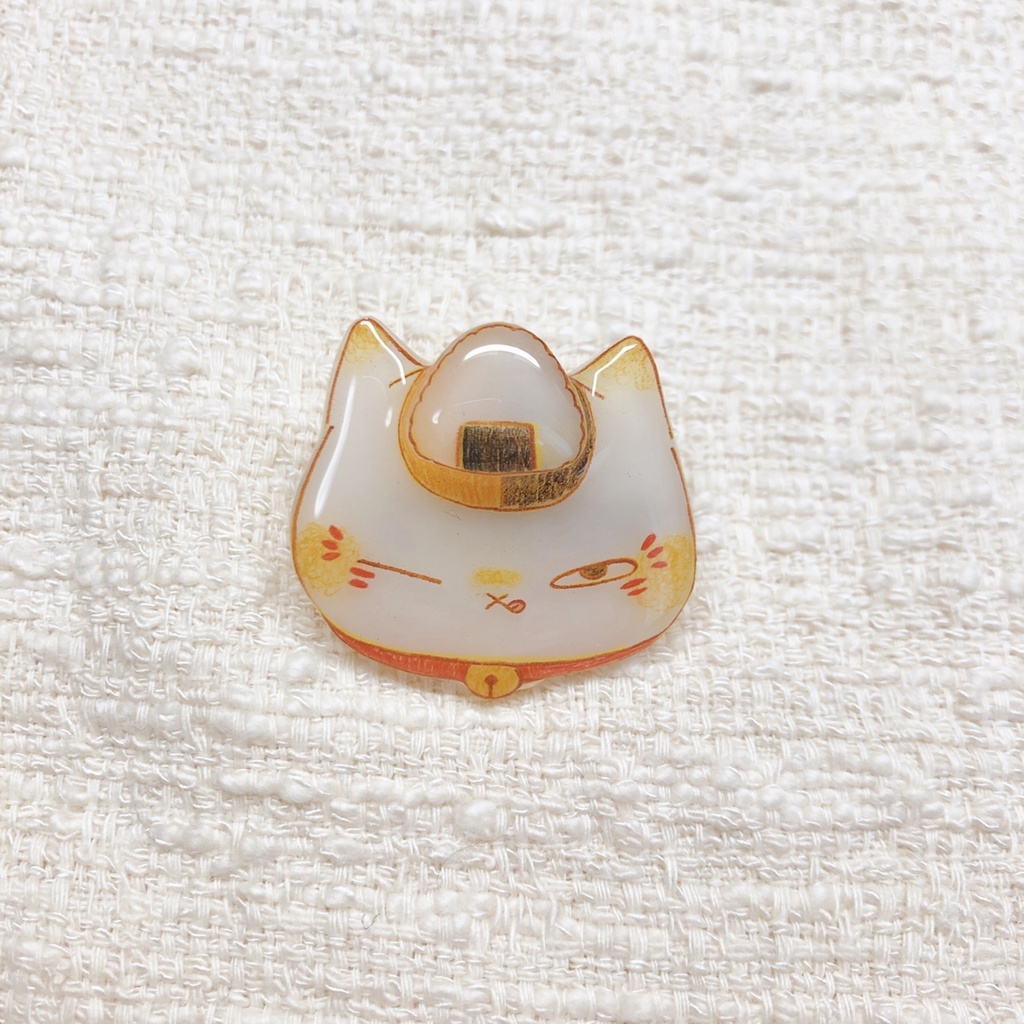 もぐもぐニャンコ先生ブローチ