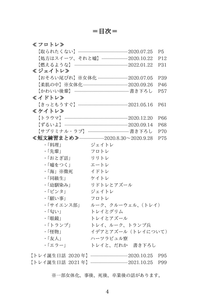 【新刊】Record -Web再録 2020.7.5-2022.1.22-