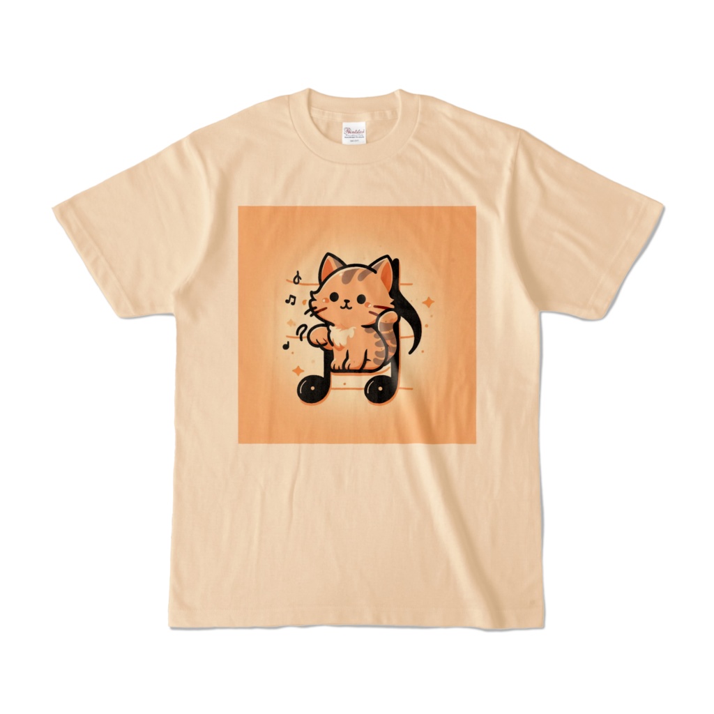 音符猫・Tシャツ