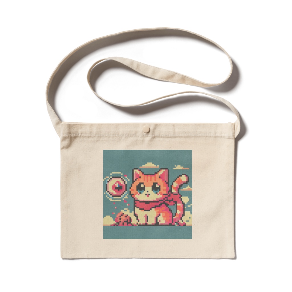 80's 8Bit Cat サコッシュ