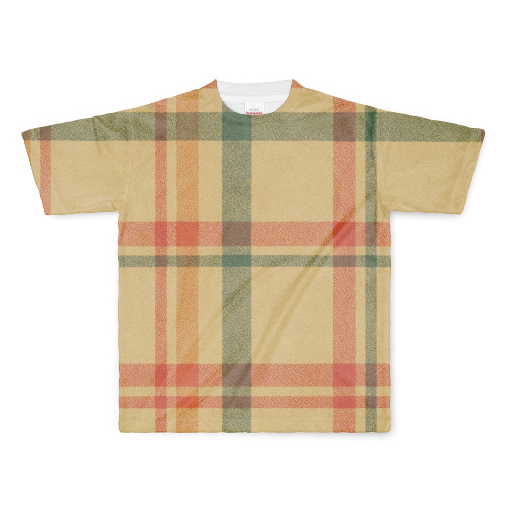 昭和チェック柄Tシャツ