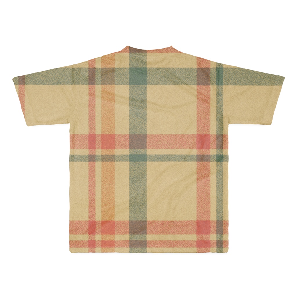 昭和チェック柄Tシャツ