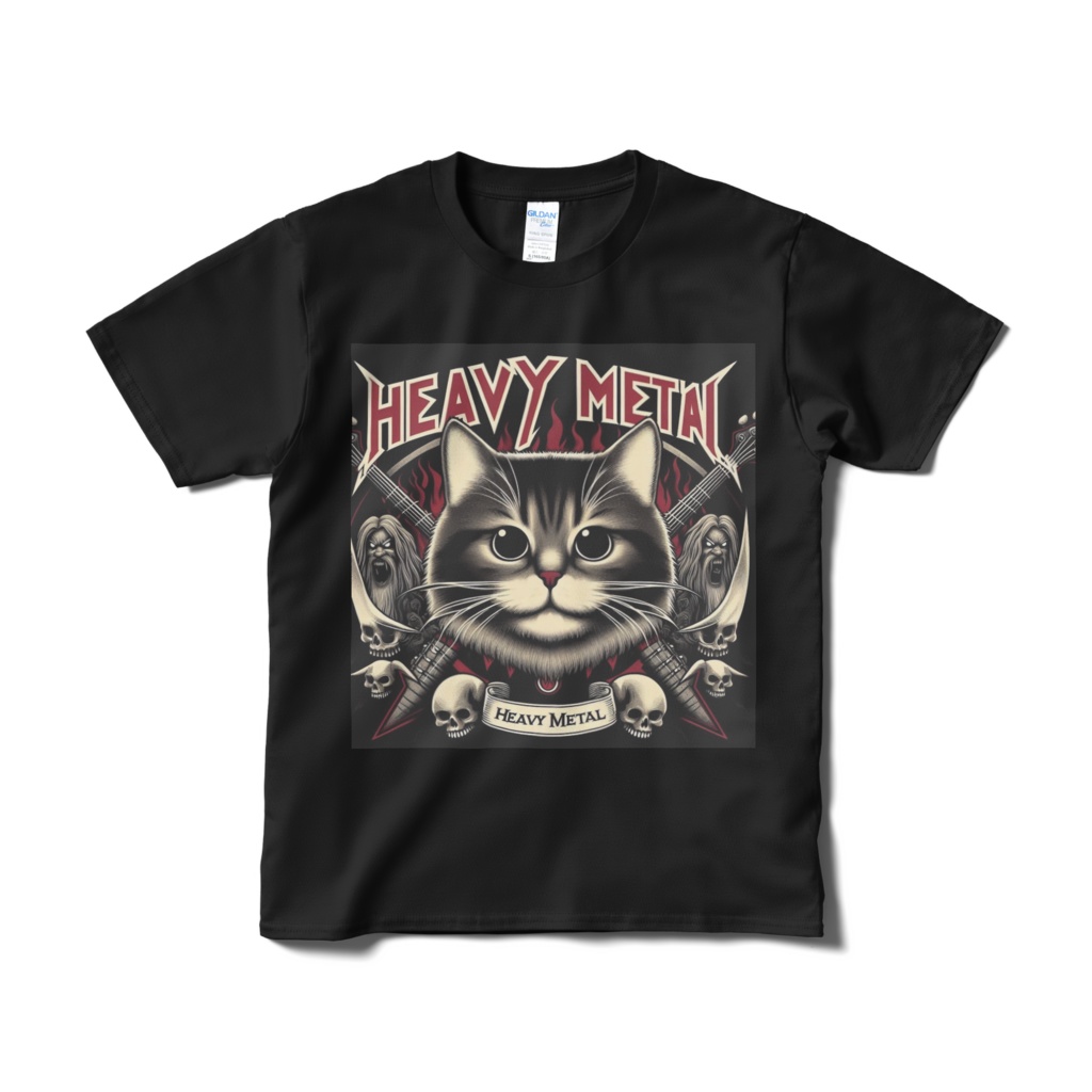 HEAVY METAL CAT Tシャツ