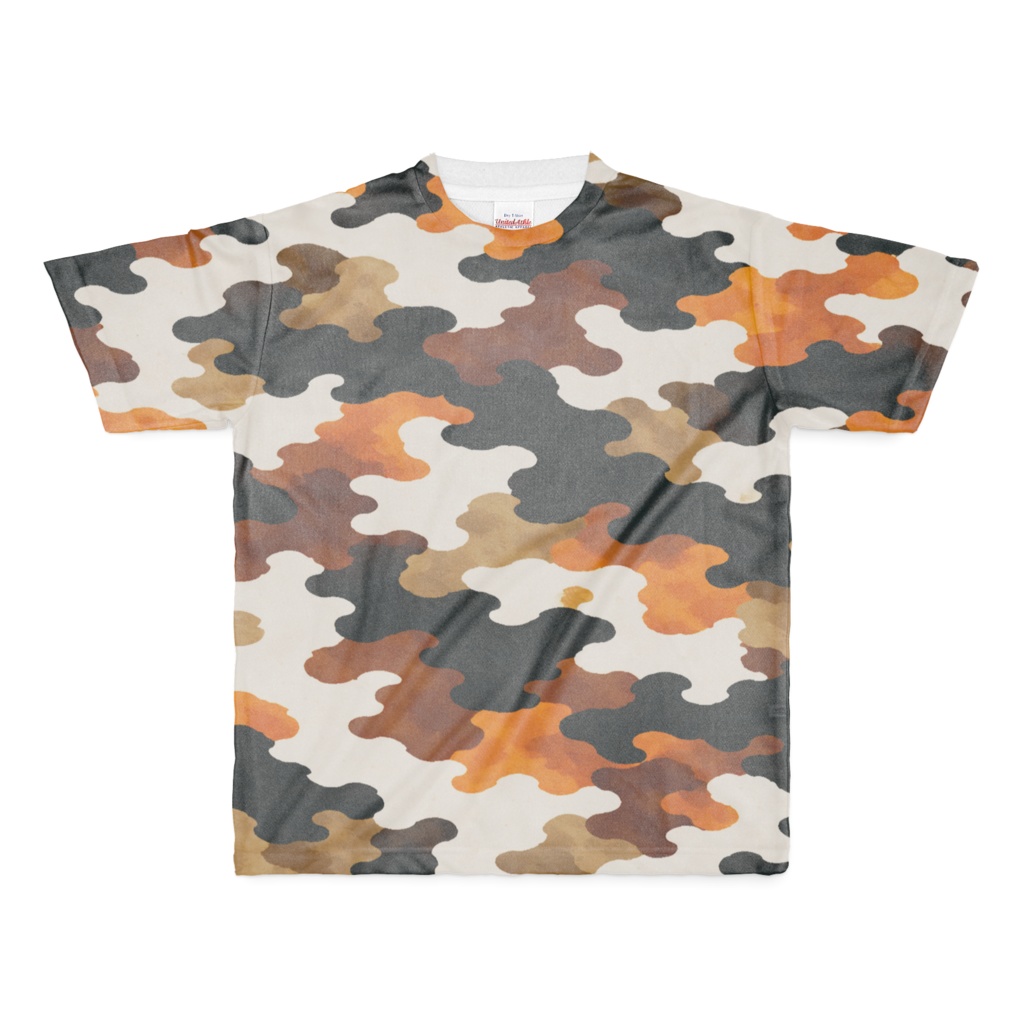 三毛猫柄迷彩Tシャツ