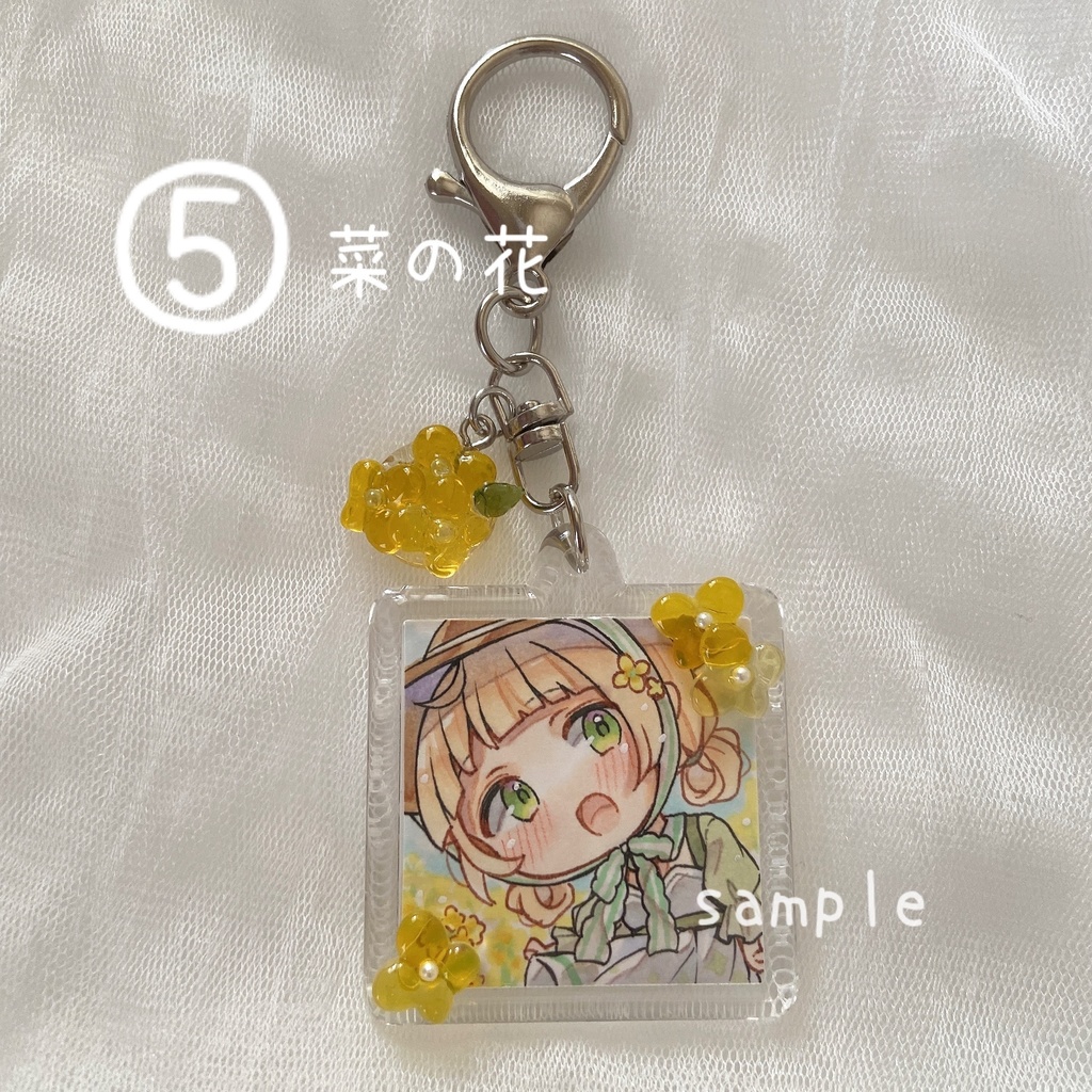 オリジナル 春の彩り 原画アクリルキーホルダー