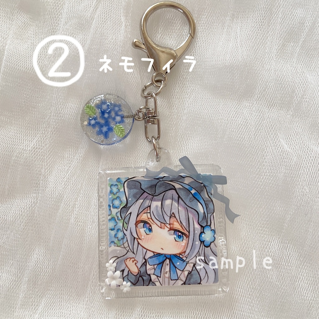 オリジナル 春の彩り 原画アクリルキーホルダー