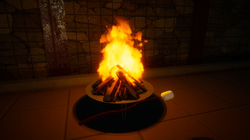 マシュマロ&焚火ギミック【PCアバター専用】