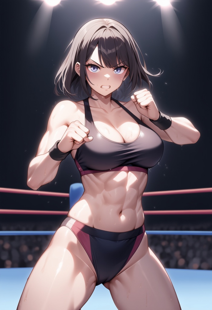 女子プロレス美少女AIイラストコレクション1 立ち絵編