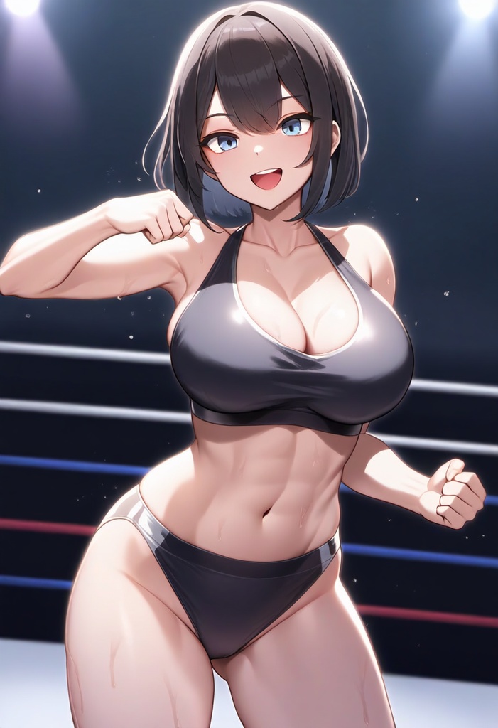 女子プロレス美少女AIイラストコレクション1 立ち絵編