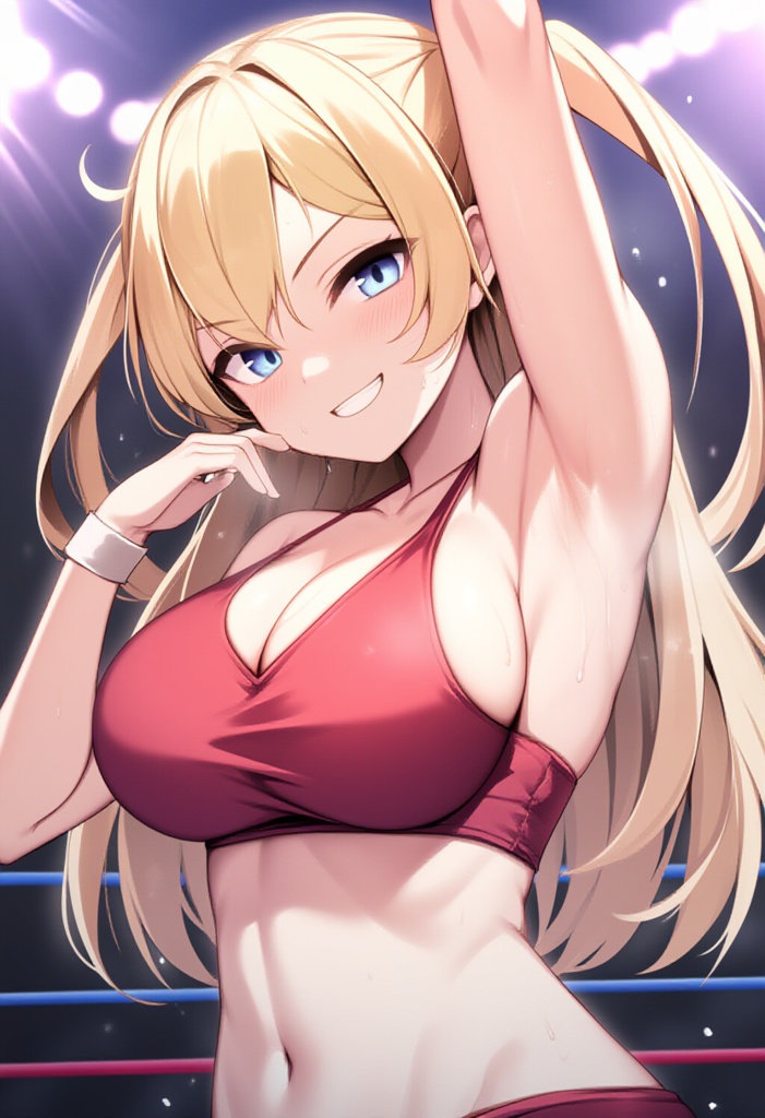 女子プロレス美少女AIイラストコレクション2 勝利ポーズ編