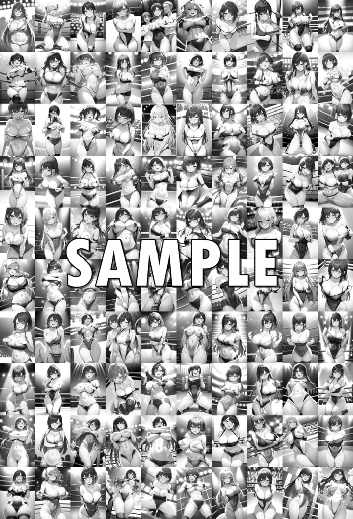 女子プロレス美少女AIイラストコレクション4 罰ゲーム編