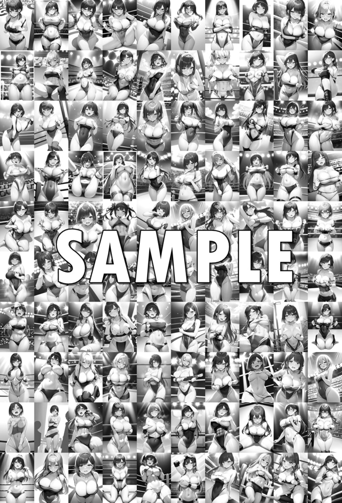 女子プロレス美少女AIイラストコレクション4 罰ゲーム編