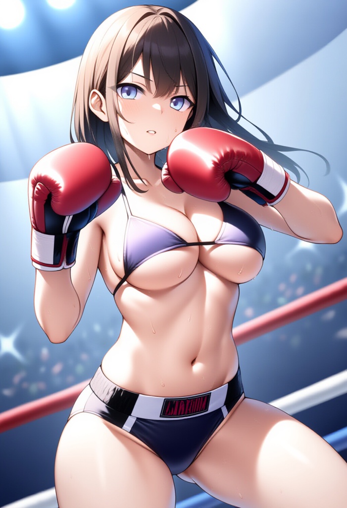 女子ボクシング美少女AIイラストコレクション1 立ち絵編