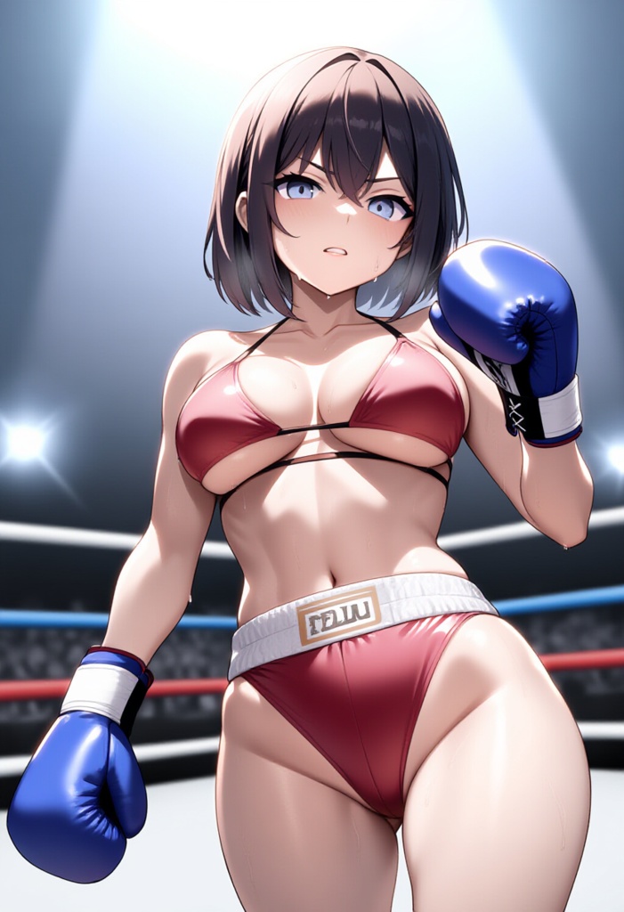 女子ボクシング美少女AIイラストコレクション1 立ち絵編