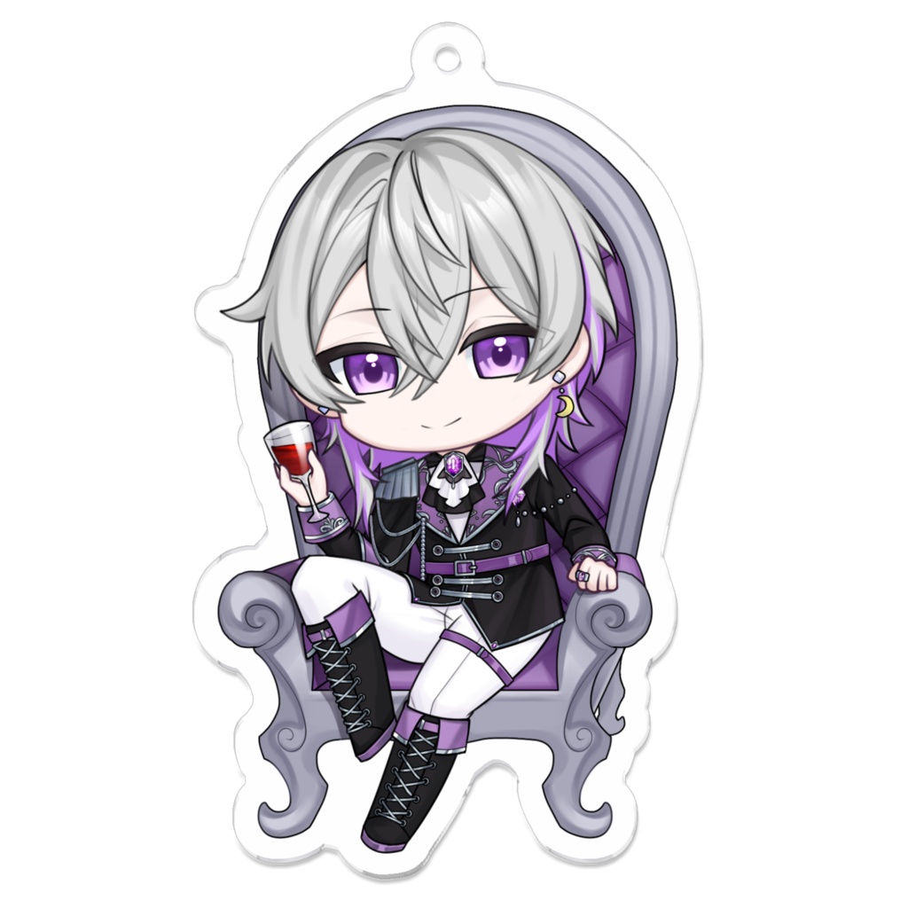 夜乃きらミニキャラアクリルキーホルダー