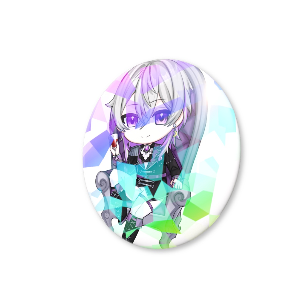 夜乃きらホログラム缶バッジ全2種 - 44mm