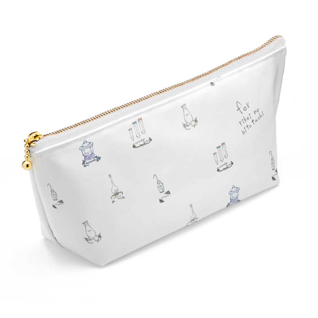 理系の人たちポーチ(実験器具)