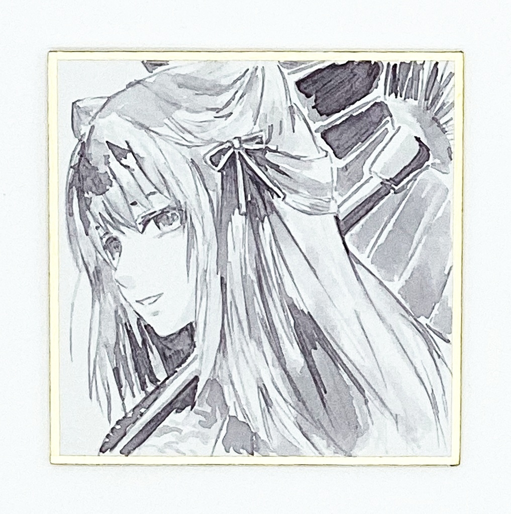 豆色紙インクイラスト（かくや）