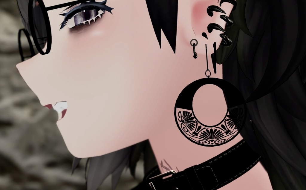 透かしピアス VRC想定