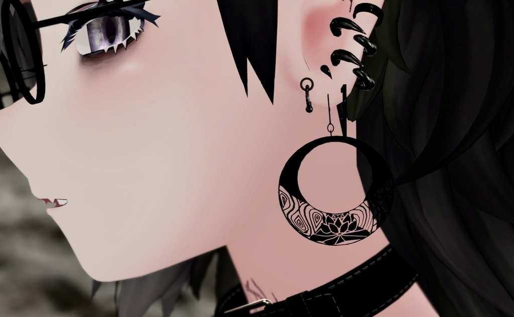 透かしピアス VRC想定