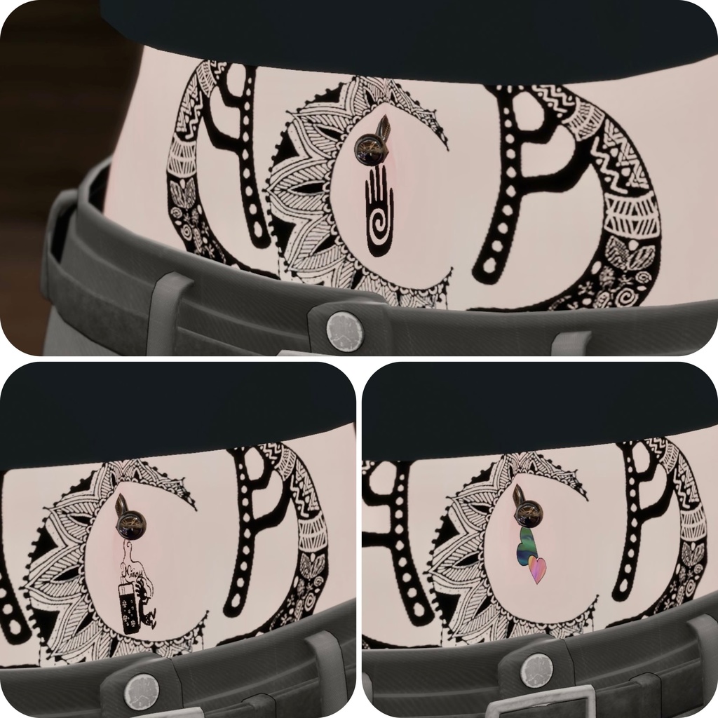 【無料】へそピアス VRC想定