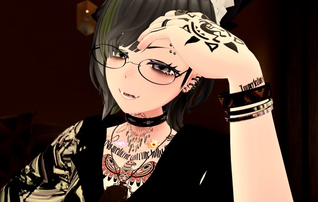 インディアンジュエリー vol.4 チョーカー・ブレスレットセット【VRC想定】