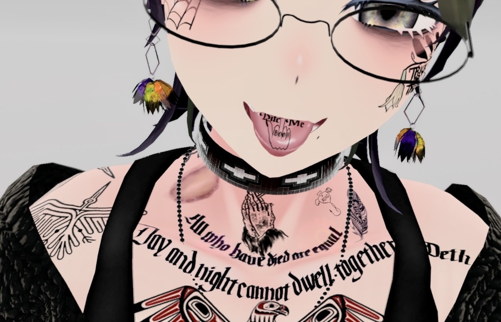 タトゥー Vol.9 レタリング・ワンポイント【4アバター対応データ有】