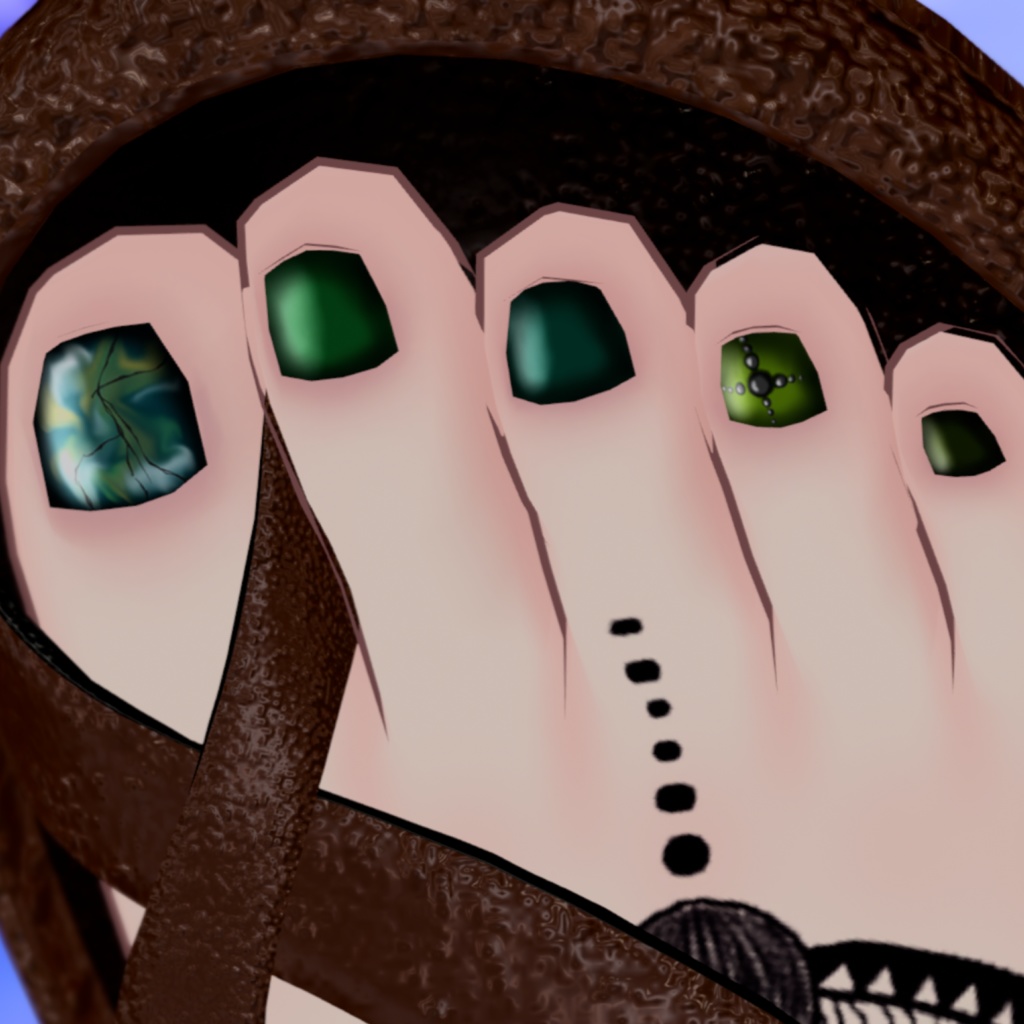 鉱石ネイル【VRC想定】4アバター対応データ有