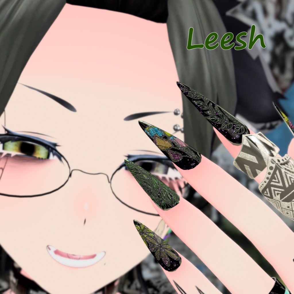 【MA対応】ネイルチップ・ネイルテクスチャセット 販売可※注意事項有【VRC想定】9アバターMA対応済