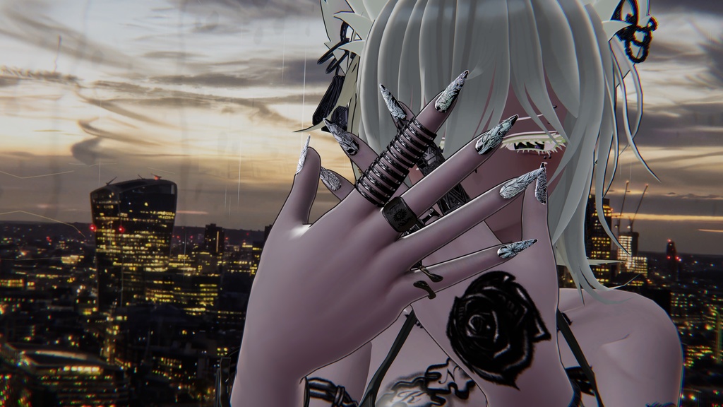 【MA対応】ネイルチップ・ネイルテクスチャセット 販売可※注意事項有【VRC想定】9アバターMA対応済