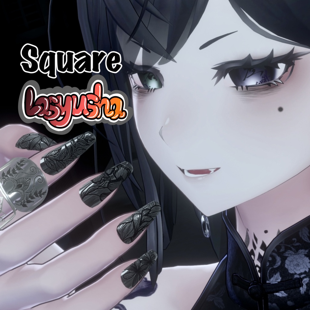 【MA対応】ネイルチップ・ネイルテクスチャセット 販売可※注意事項有【VRC想定】9アバターMA対応済