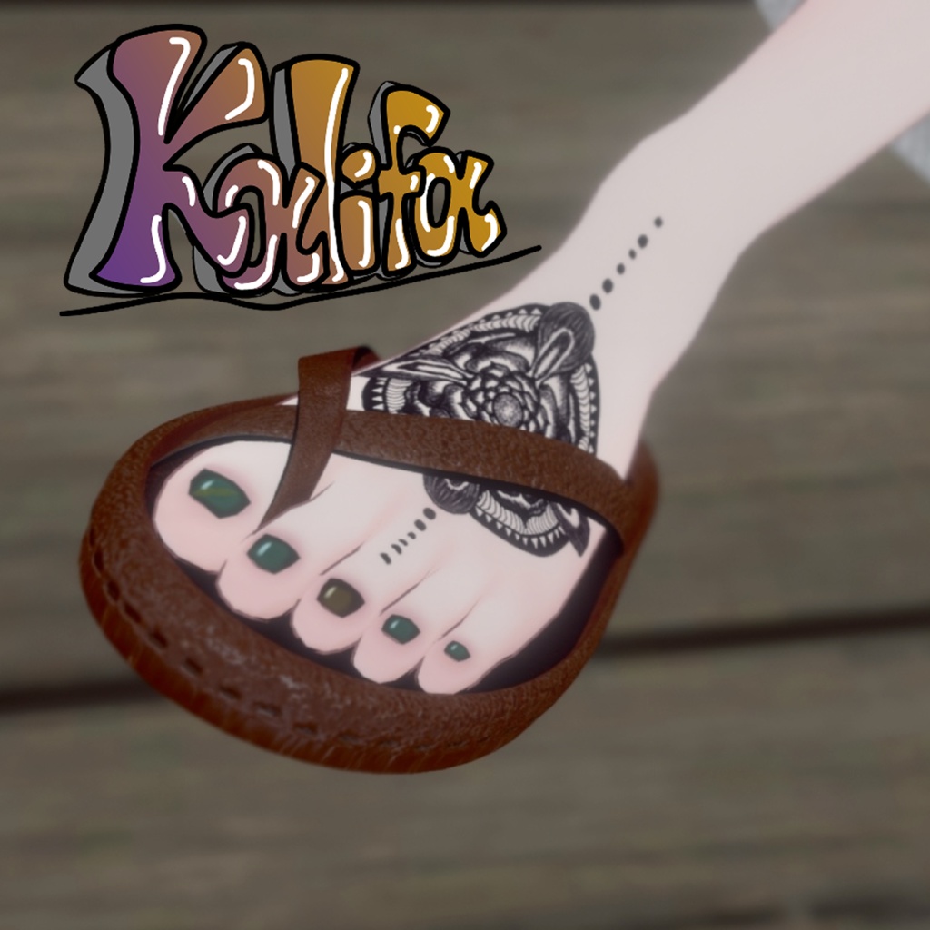 LeatherSandals 【VRC想定】5アバター対応