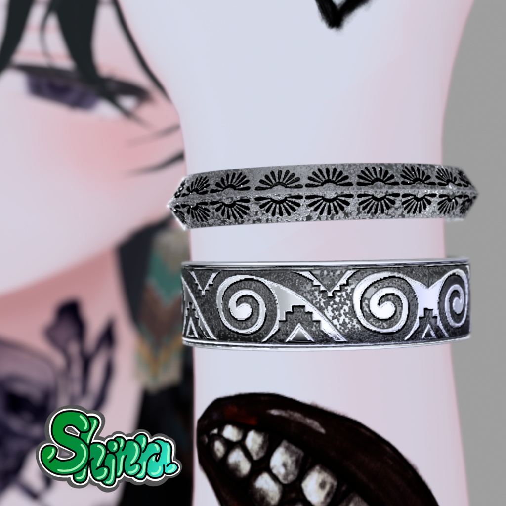 NativeAmericanBangleSet 【VRC想定】