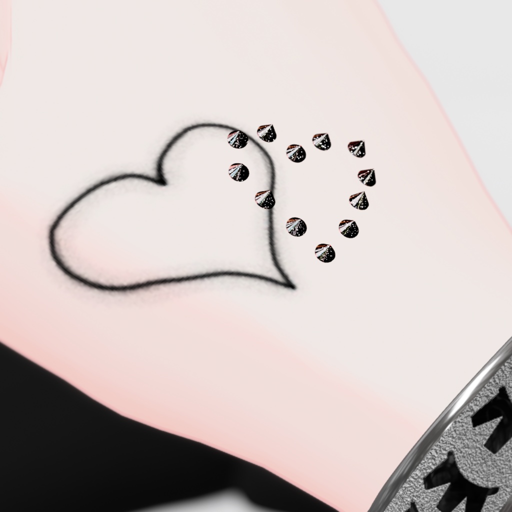 【Free】PiercedTattooSet 【VRC想定】無料配布