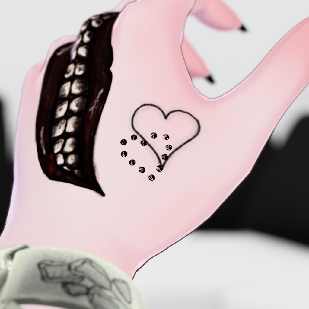 【Free】PiercedTattooSet 【VRC想定】無料配布