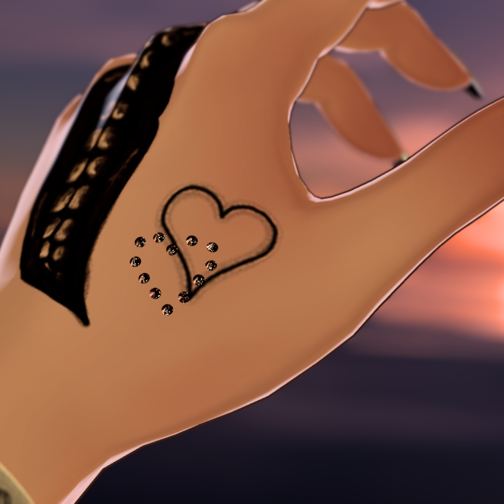 【Free】PiercedTattooSet 【VRC想定】無料配布