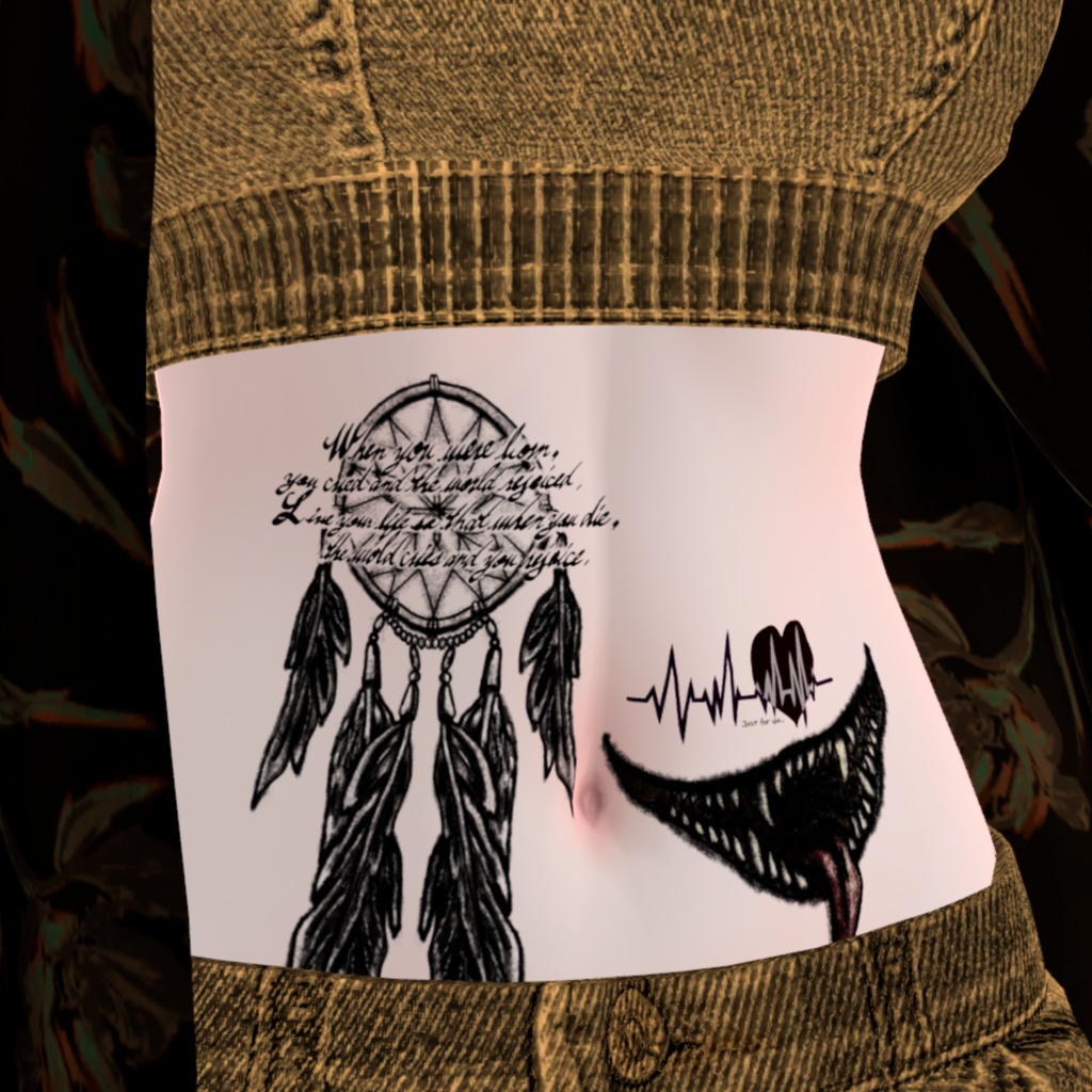 NativeAmericanTattooSet 【VRC想定】