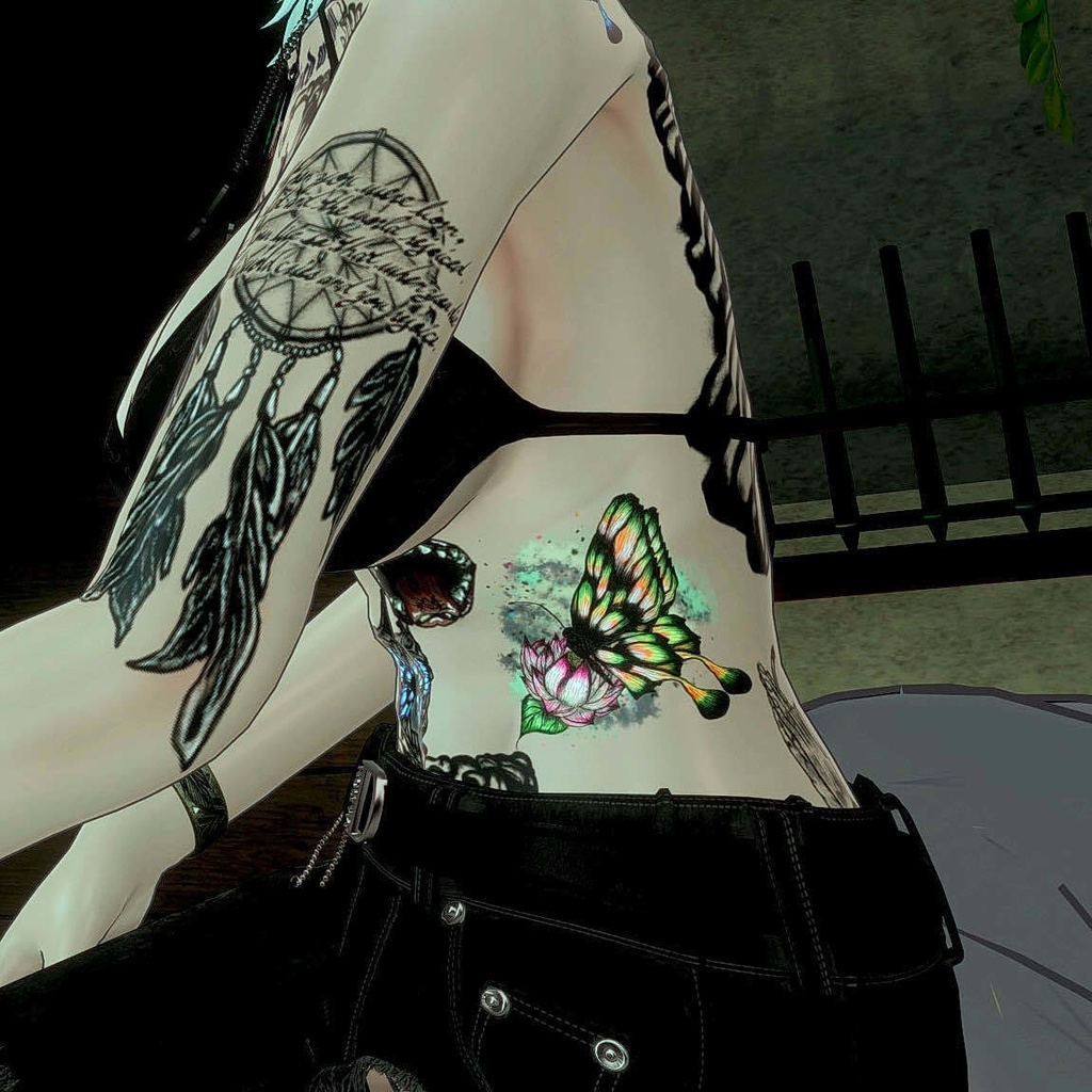 ButterflyTattooSet【VRC想定】