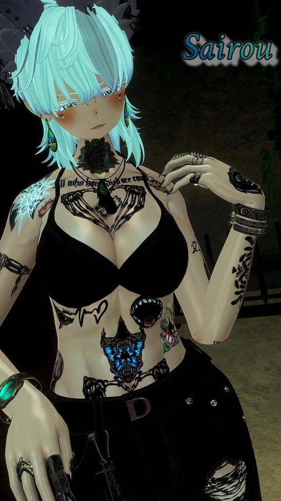 ButterflyTattooSet【VRC想定】