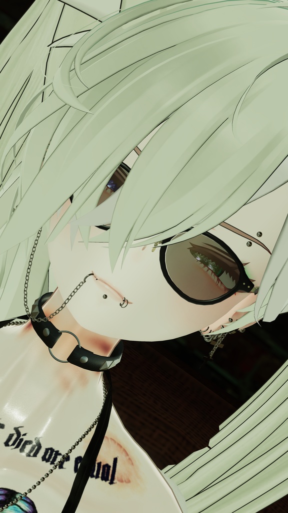 【VRC想定】口ピアスSet【MA設定済み】【LipSync設定済】