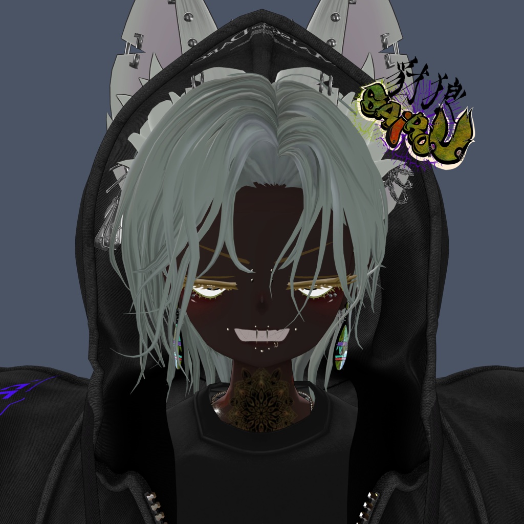 【VRC想定】口ピアスSet【MA設定済み】【LipSync設定済】