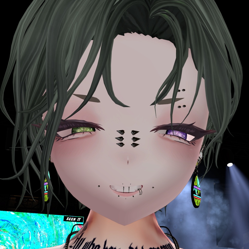 SHRI専用口ピアスSet【VRC想定】【MA設定済み】【LipSync設定済】